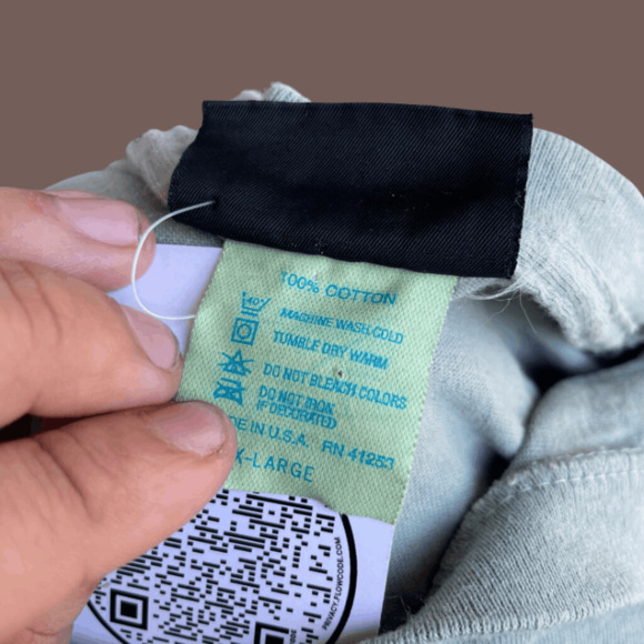 Granite Knitwear Sedona T-Shirt | Sage Green Cotton | Size XL | Vintage - Picture 4 of 4